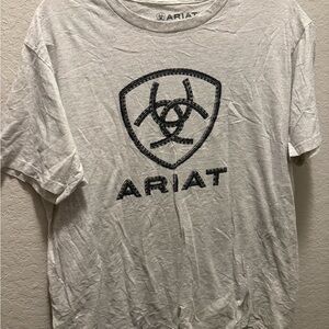 Ariat Tan Grey Graphic Tee Size Large